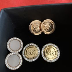 Michael Kors Precious Metal Sterling Silver Earrings 