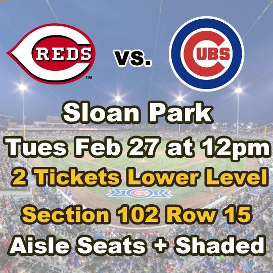 Cubs Spring Training Sloan Park vs Reds 2/27