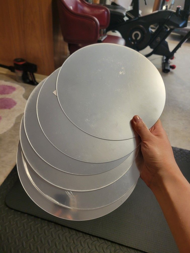 Gold And Silver Acrylic Rounds Table Decor
