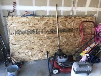 7 sheets of wood 8 feet tall