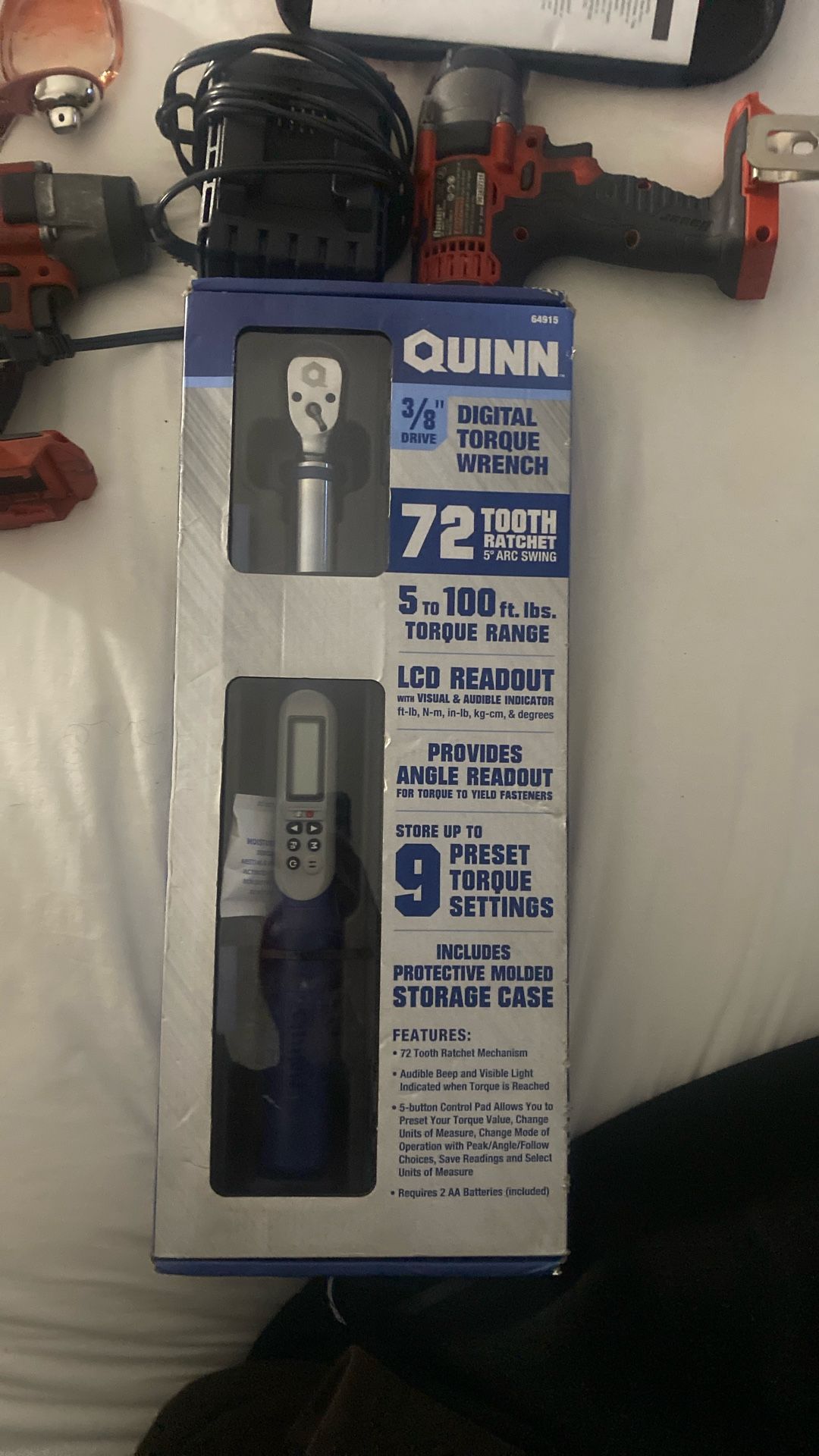 Quinn 3/8” Digital Torque Wrench Kit