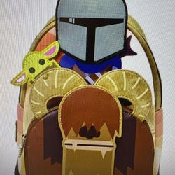Disney Loungefly Star Wars Mini Backpack Grogu Bantha 