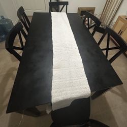 Black Dining Table 