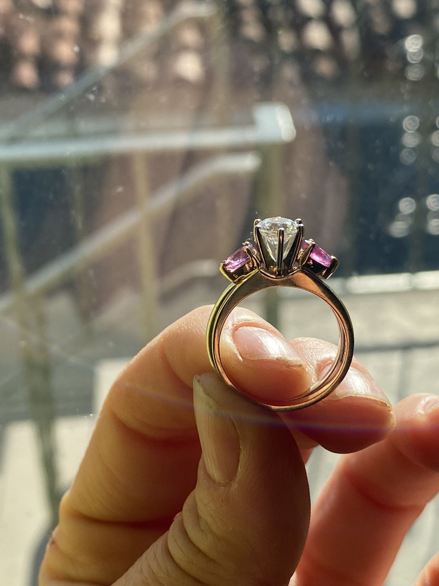 Engagement Ring With Guard Band