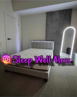 New queen bed