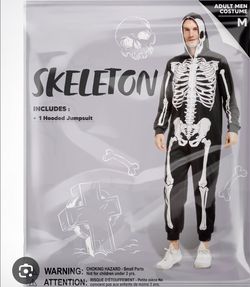 Skeleton costume size medium