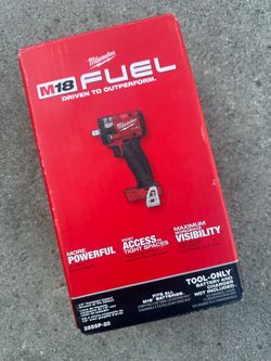 Milwaukee M18 FUEL GEN-3 18V Lithium-Ion Brushless Cordless 1/2 in. Compact Impact Wrench w/ Pin Detent (Tool-Only) $135 New