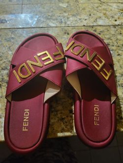 Fendi cross logo sandals