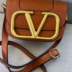 Valentino Supervee Camel Bag Authentic $1700
