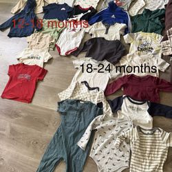 Huge 18 and 24 months Toddler Boy Clothing Lot 