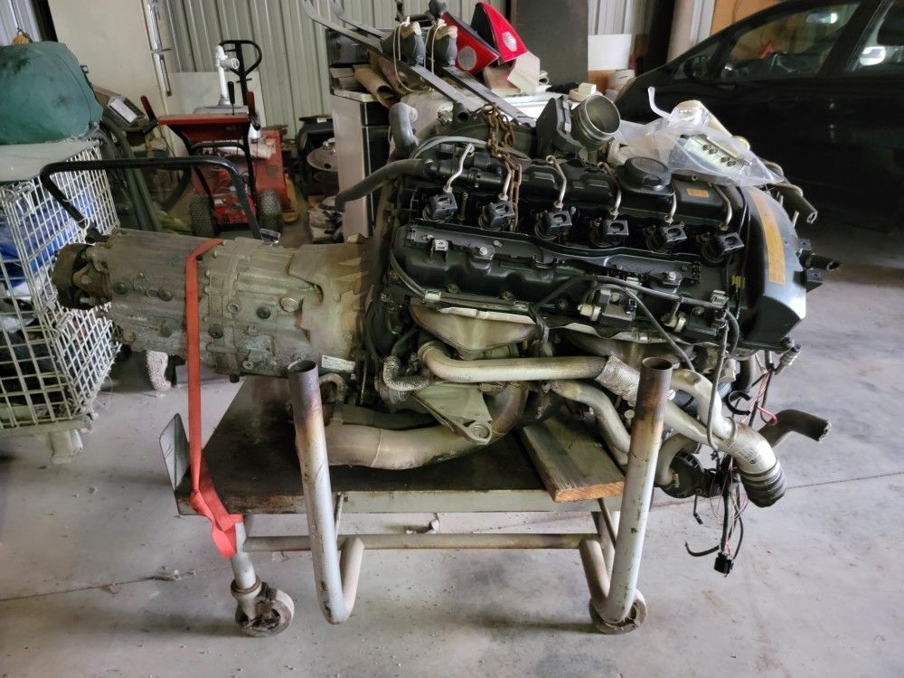 3.0 Engine complete with Turbos and 6-spd Transmission