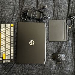Laptop + Gaming + Art Bundle – HP Pavilion, Mechanical Keyboard, Mouse, Wacom Tablet