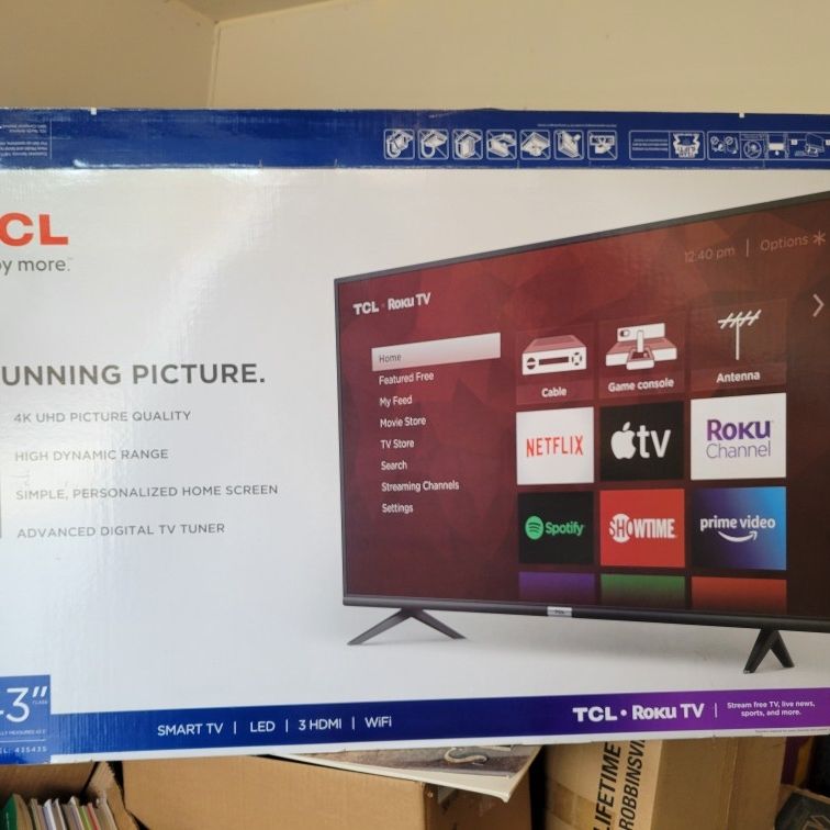 TCL 4K Roku Tv - 43"