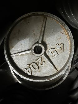 Old school plates 45lbs