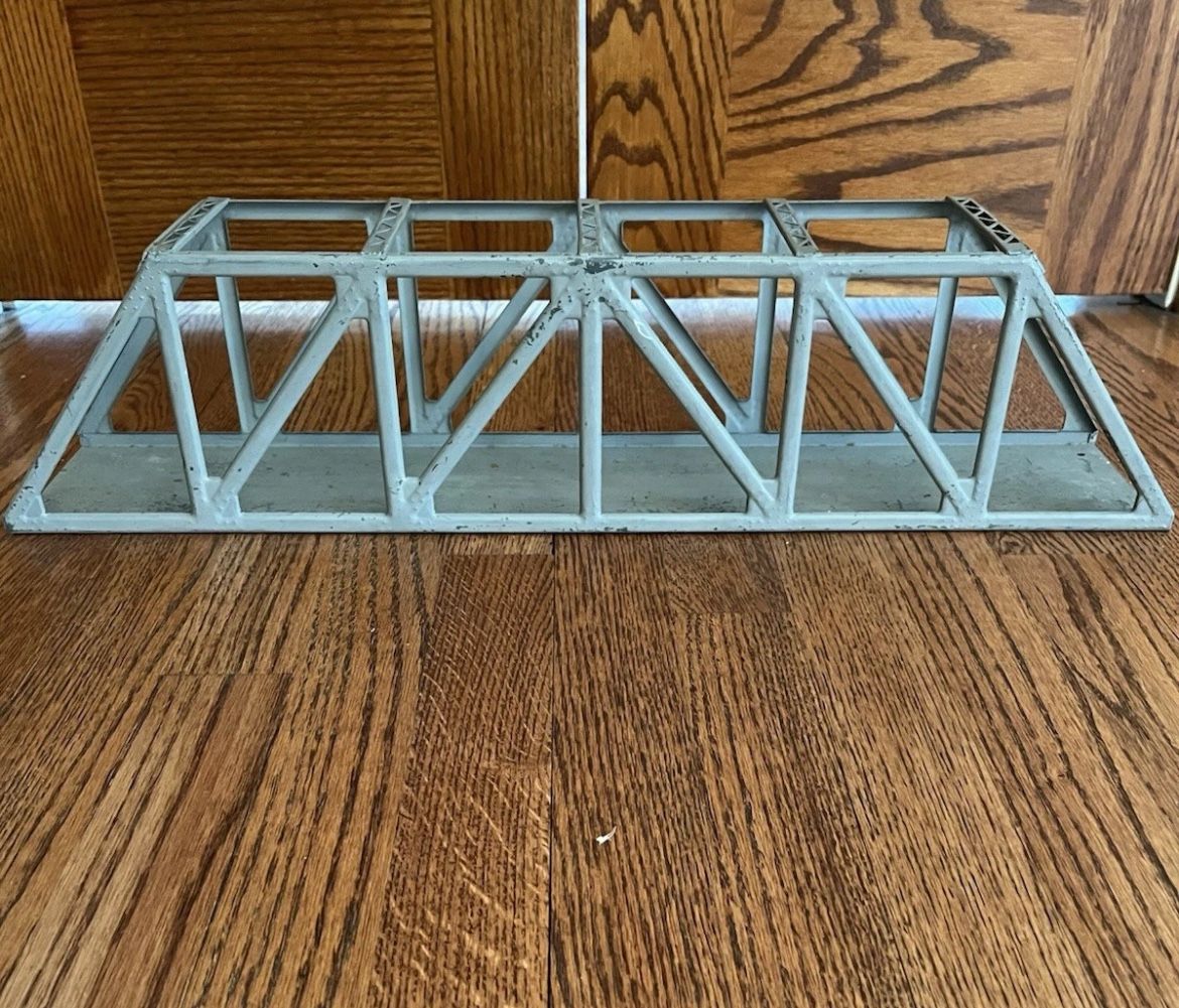 Lionel Trains Gray Metal 24” Trestle Bridge Vintage