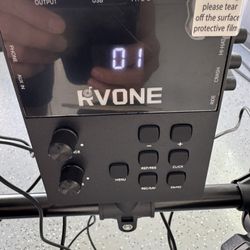 RVOne Electric Drum Set w Kick Hammer Pedal, Electronic Drum Kit 150 Sounds, 10" Cymbals, 4 Quiet Mesh Pads, all-in-one drum set