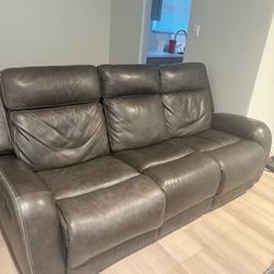 Leather recliner