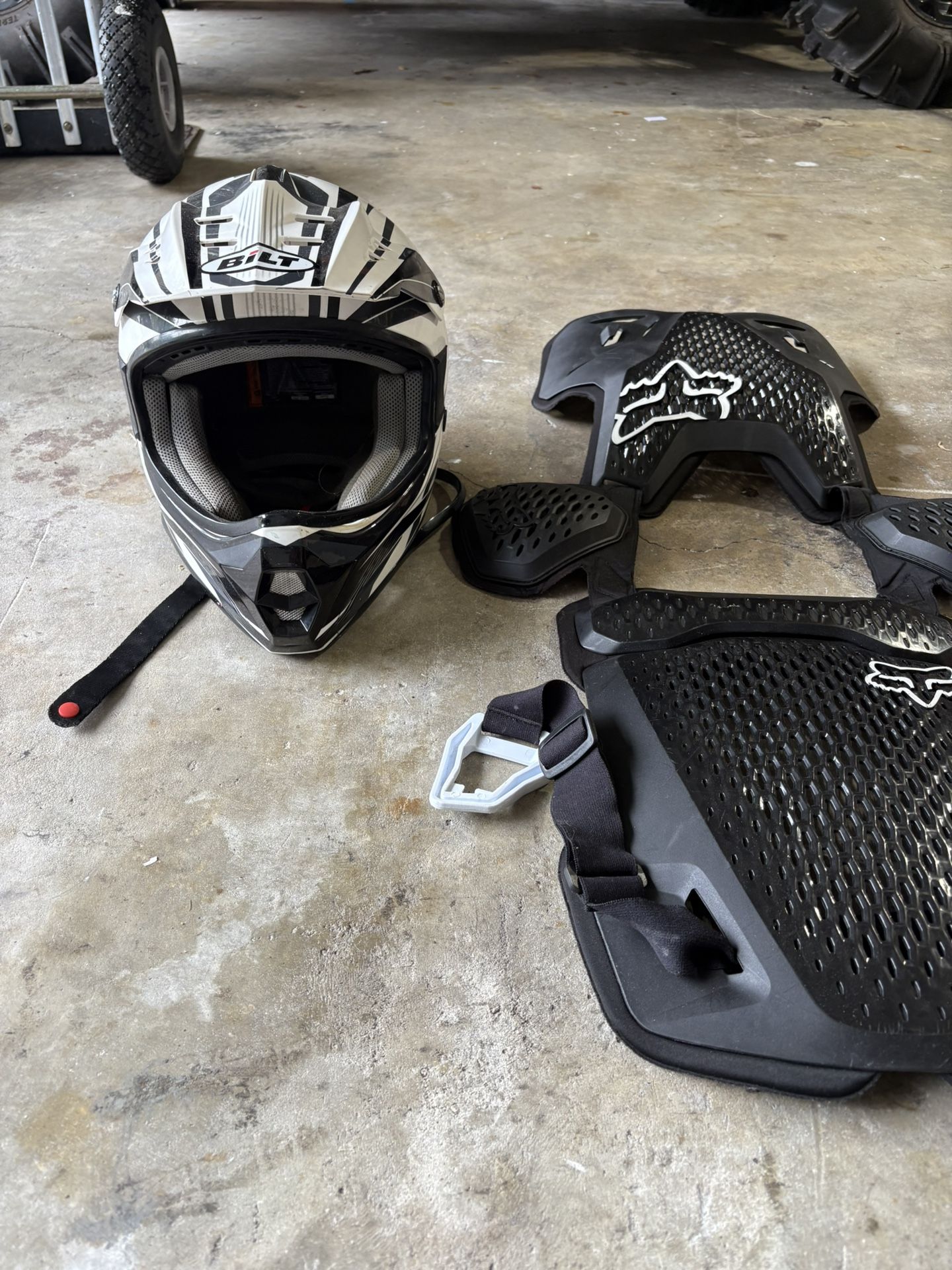 BMX Chest Protector And Helmet