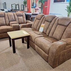 60703... Power Recliner Sofa And Love Seat  