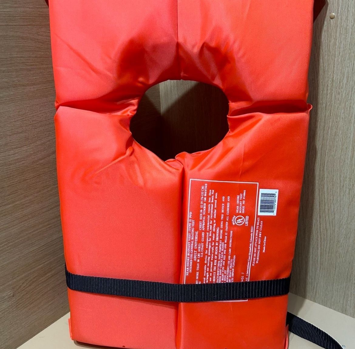 U.S. Coast Guard Approved Orange Adult Life Jacket - Multiple Available
