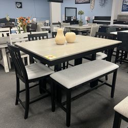 6PC Counter Height Dining Table Set 
