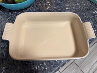 Le Creuset Large Rectangular Stoneware Baking Dish - Marseille Blue