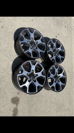 4 — 17x7.5 5x127 5x5 Stock Jeep Wrangler Gladiator Grand Cherokee Wheels Rims