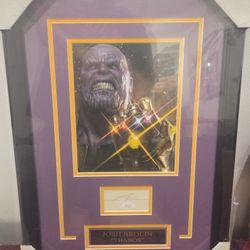 Josh Brolin Signed Cut Deluxe Framed 8x10