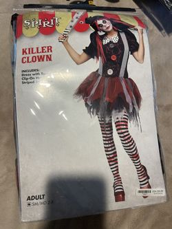 Killer Clown Costume Halloween