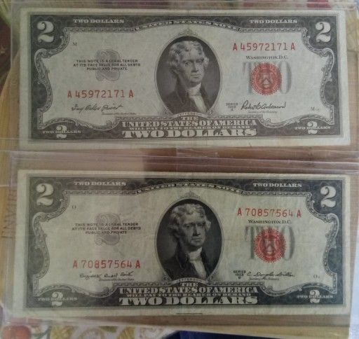 Billetes 2 Dólares