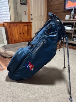 Navy Blue Golf Stand Bag with Club Logo