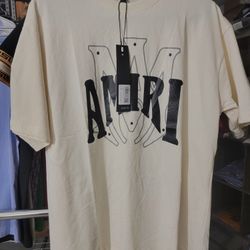 Amiri Cream Tshirt Shoulder Drop 3for$100 
