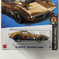 Hot Wheels Gas Monkey Garage '68 Corvette Gold