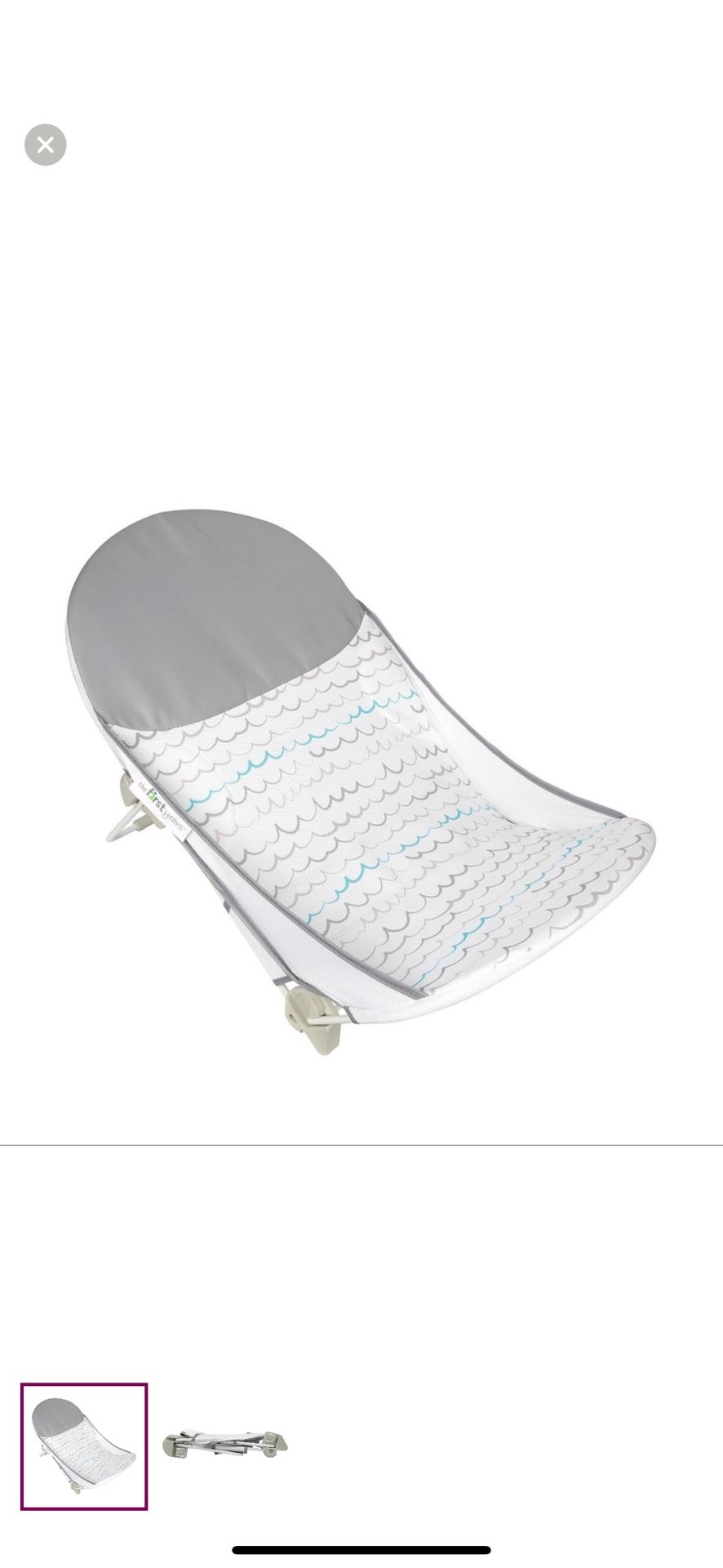 Gray And White Baby Bath