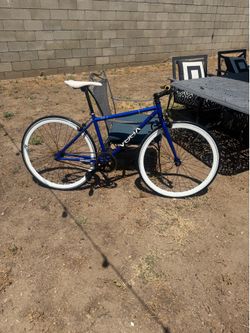 Blue Restrospec “fixie” Bike
