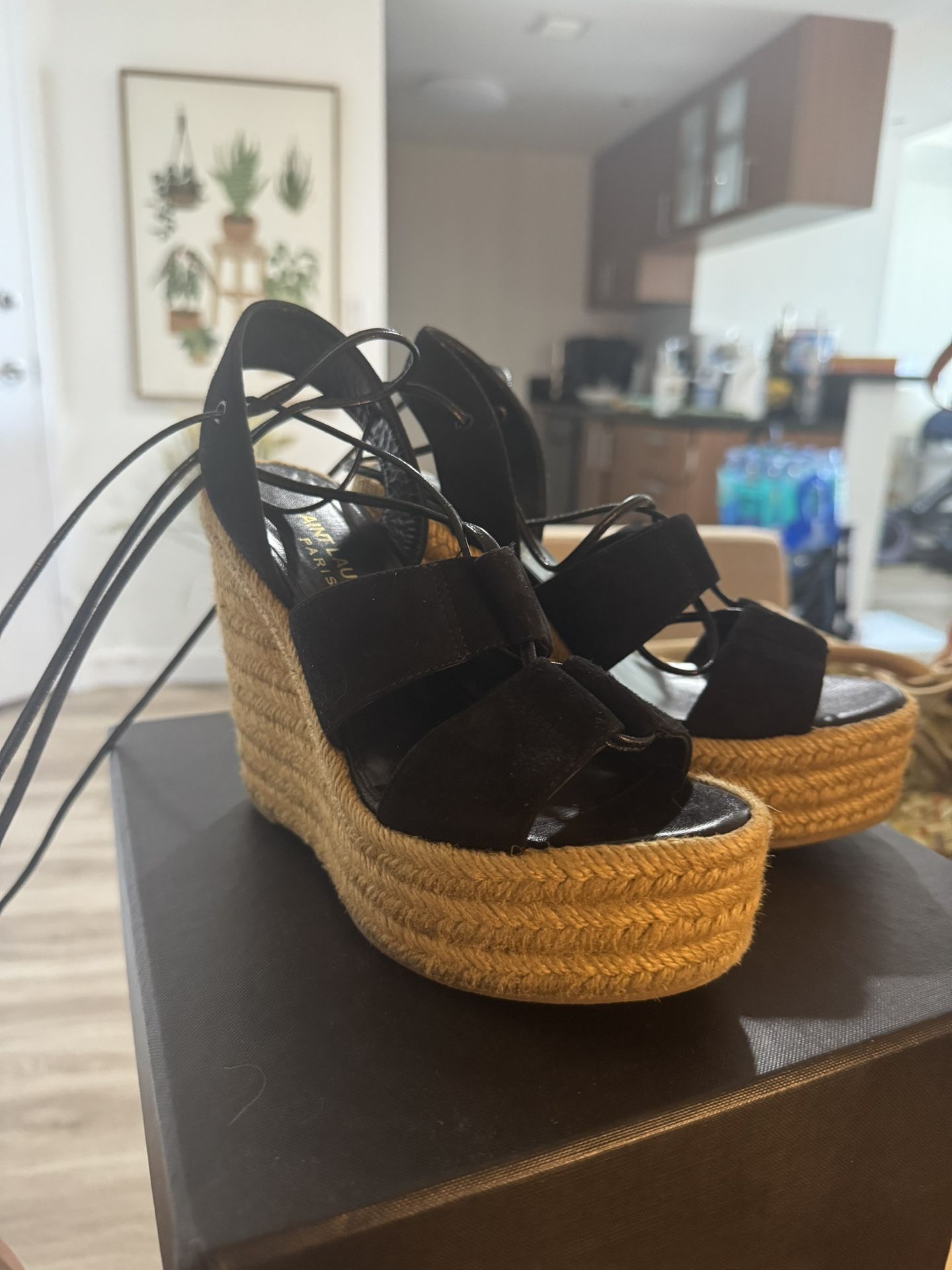 YSL Espadrille Wedges 