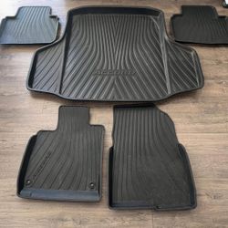Genuine OEM Honda Accord 4DR Sedan All Weather Trunk Tray and Floor Mats 2018- 2022