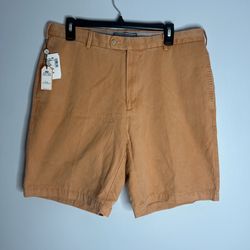 Peter Millar Winston Washed Twill Shorts Mens 34 Papaya Orange Golf Perform NWT