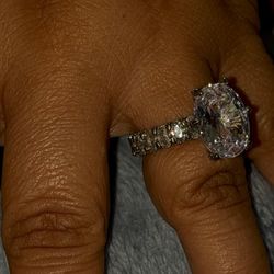 silver zirconia ring