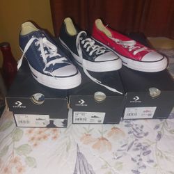 Converse ( Chucks.) Low Top Shoes .