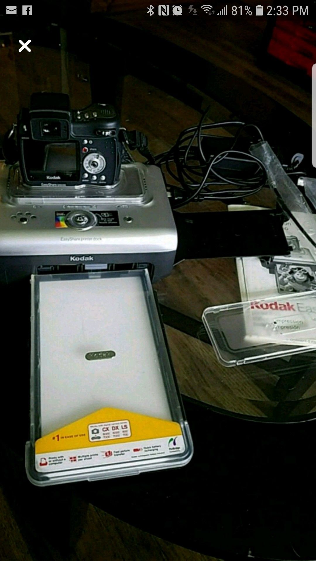 Kodak EasyShare camera and printing docking station