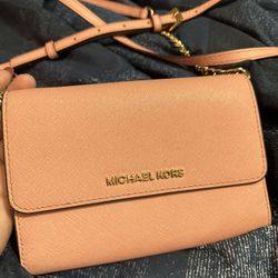 Authentic Pink MK Crossbody/wallet