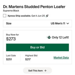 Dr Marten Studded Supreme Loafers 