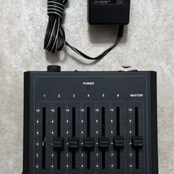 Elation SDC6 6 Channel DMX Controller for Professional Use With Power Supply