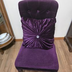 Velvet Purple Chair