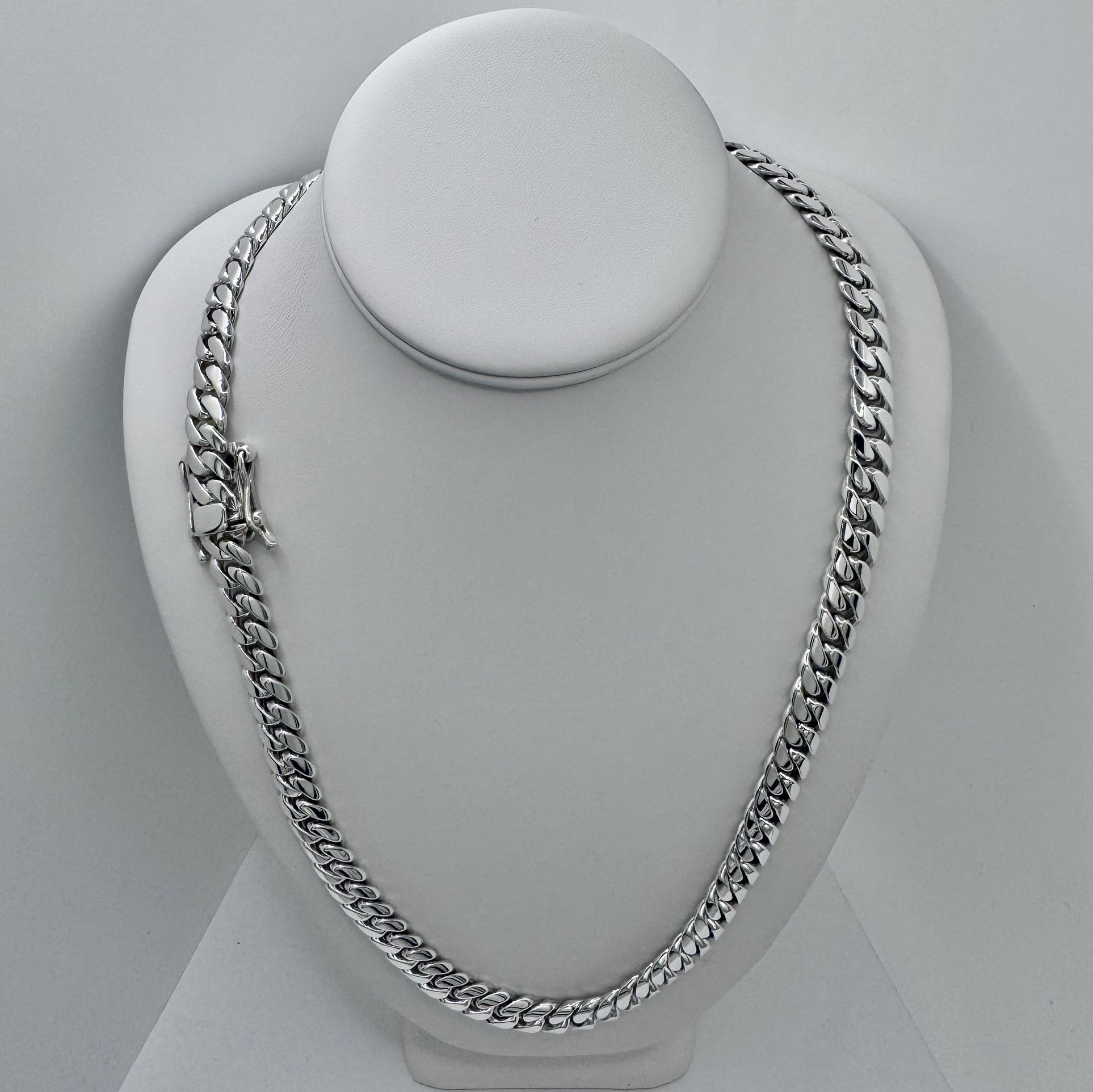 10mm Cuban Link Silver Chain