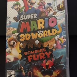 I’m asking$45 Super Mario 3D World + Bowser's Fury for the Nintendo switch the original case no deliveries