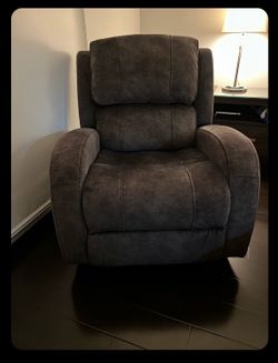 Jack Gray Micro Power Swivel Glider Recliner