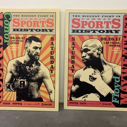 5’x7’ Memorabilia Posters From The McGregor Vs Mayweather Fight