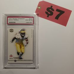 2001 Pacific Dynagon David Terrell #107 (Rookie) PSA GEM MT 10 